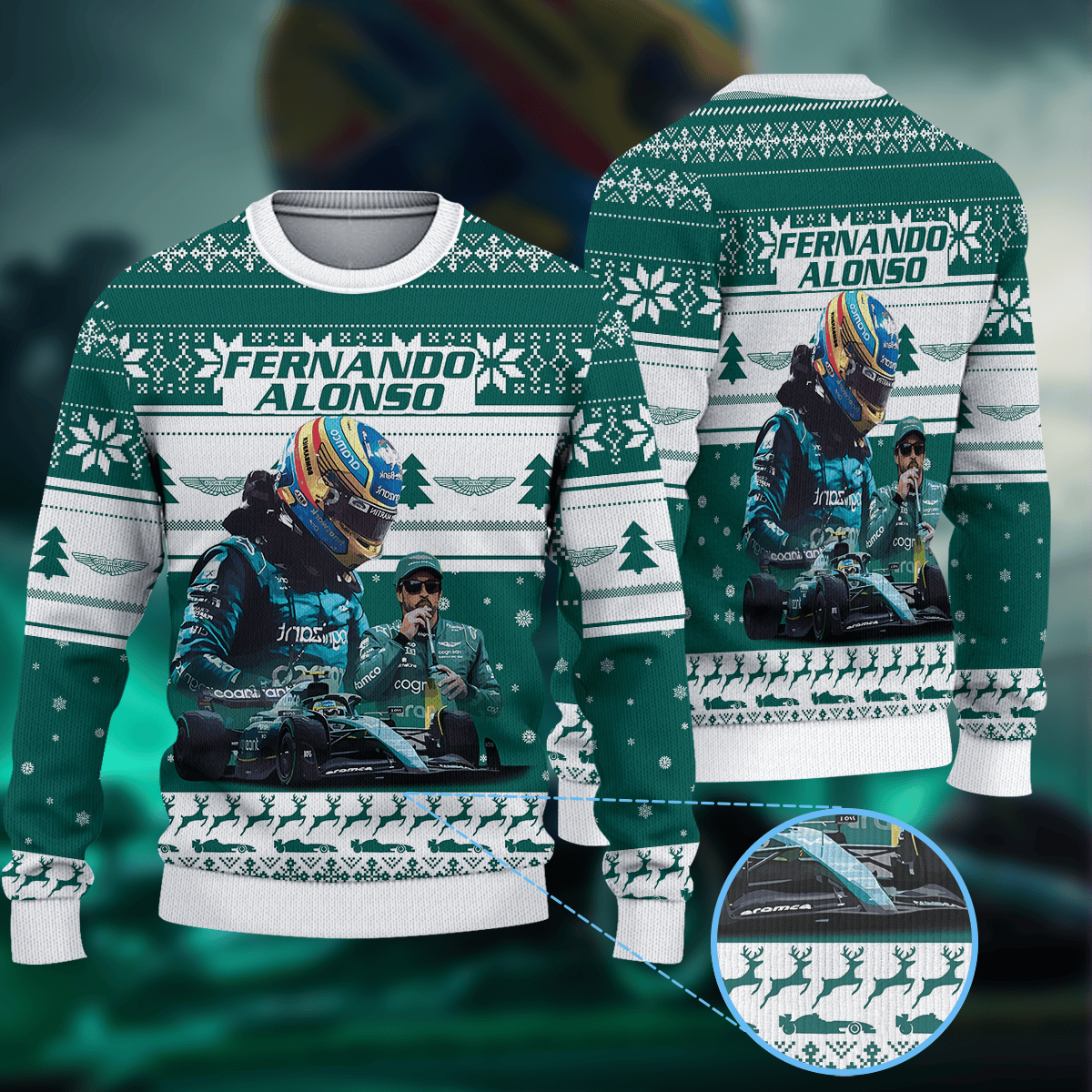 Fernando Alonso Ugly Sweater