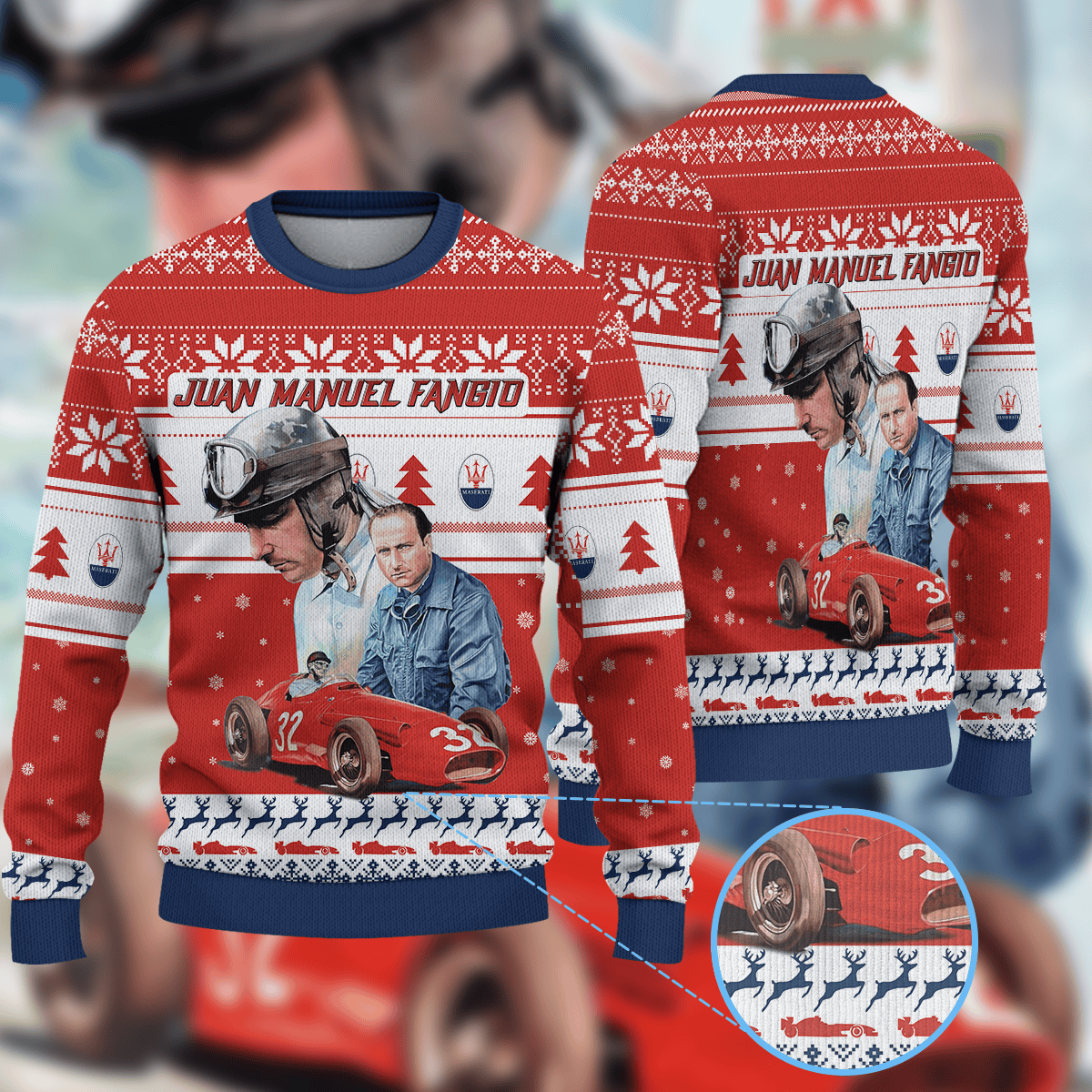 Juan Manuel Fangio Ugly Sweater