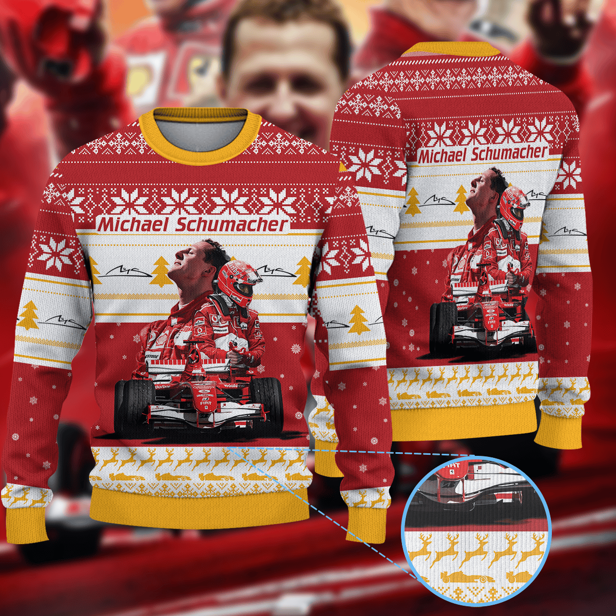 Michael Schumacher Ugly Sweater