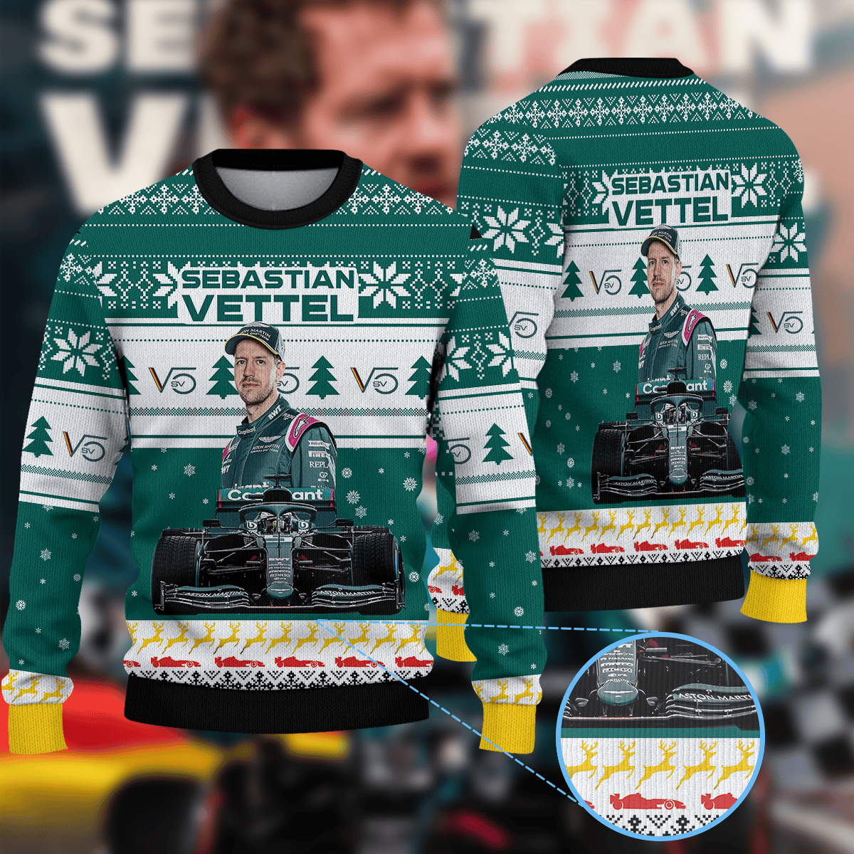 Sebastian Vettel Ugly Sweater