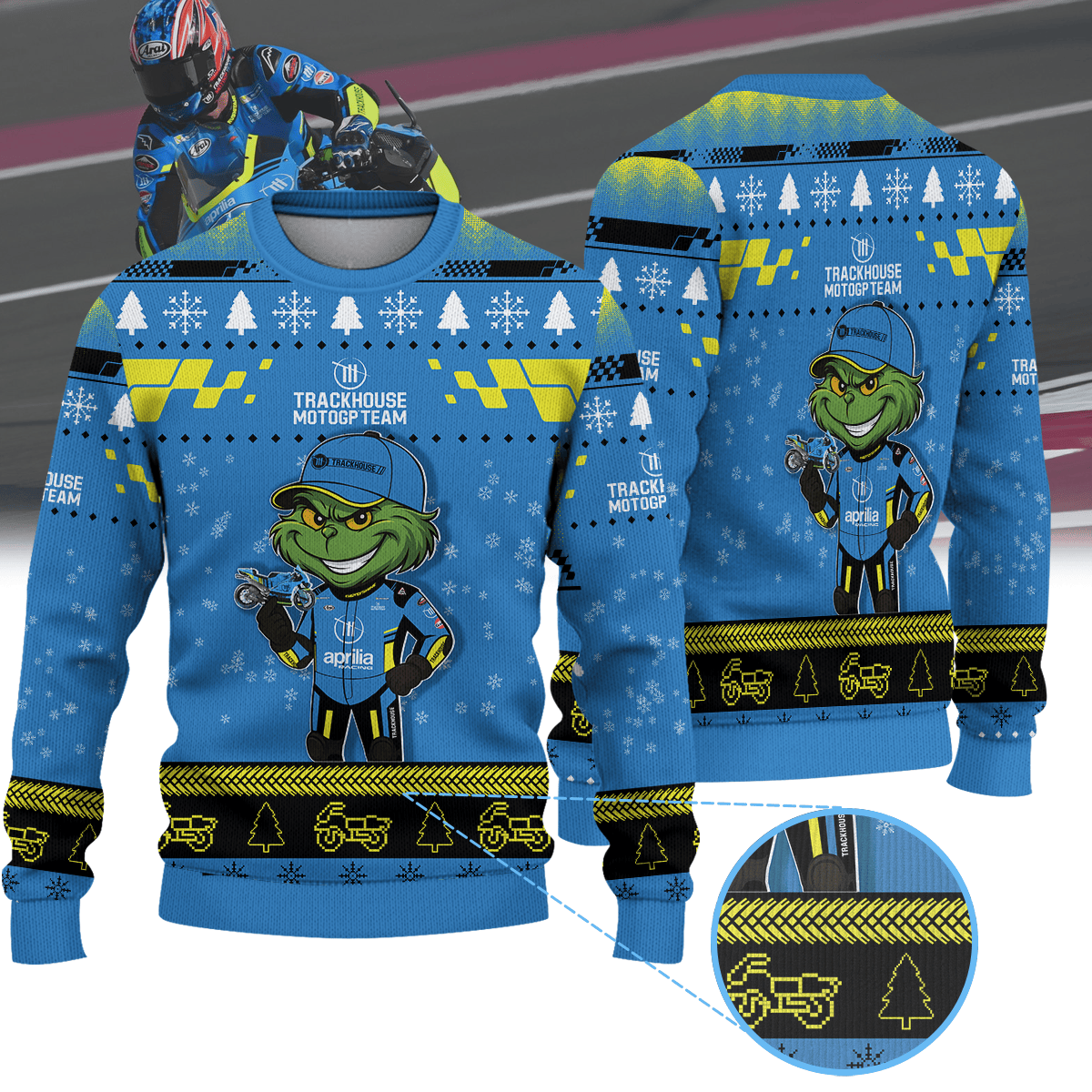 Trackhouse MotoGP Team × Grinch Christmas Ugly Sweater