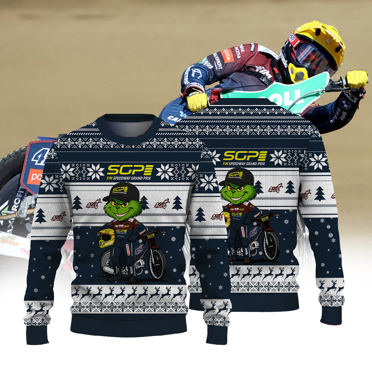Dominik Kubera × Grinch | FIM Speedway SGP Christmas Ugly Sweater