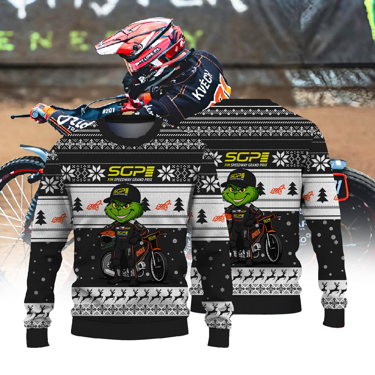 Jan Kvěch × Grinch | FIM Speedway SGP Christmas Ugly Sweater
