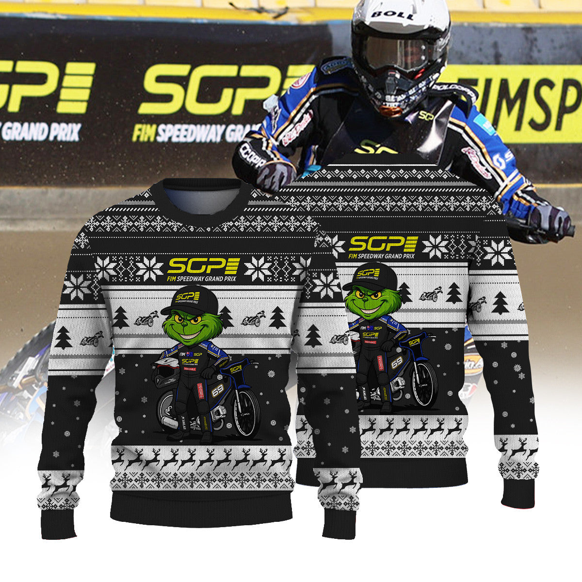 Jason Doyle × Grinch | FIM Speedway SGP Christmas Ugly Sweater