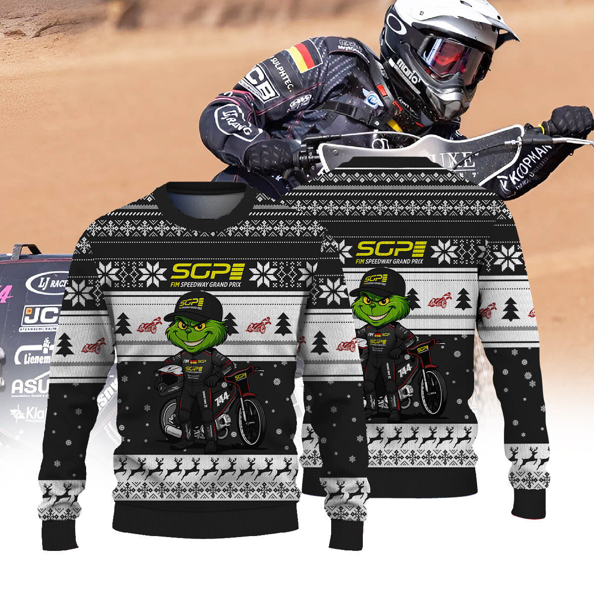 Kai Huckenbeck × Grinch | FIM Speedway SGP Christmas Ugly Sweater