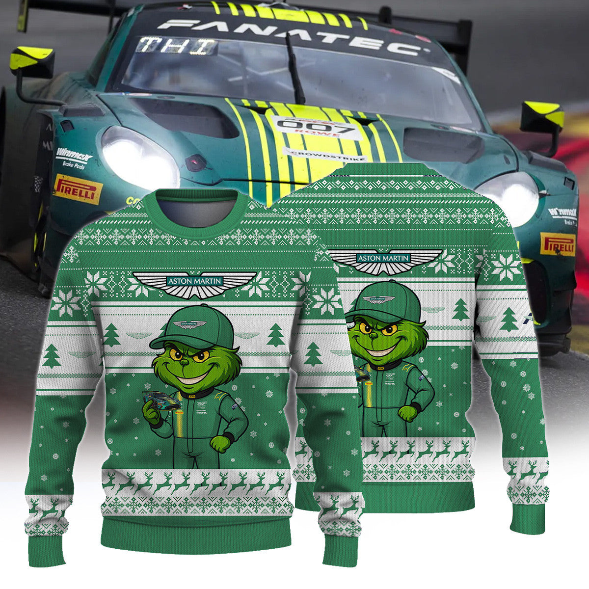 Comtoyou Racing DTM × Grinch Ugly Christmas Sweater