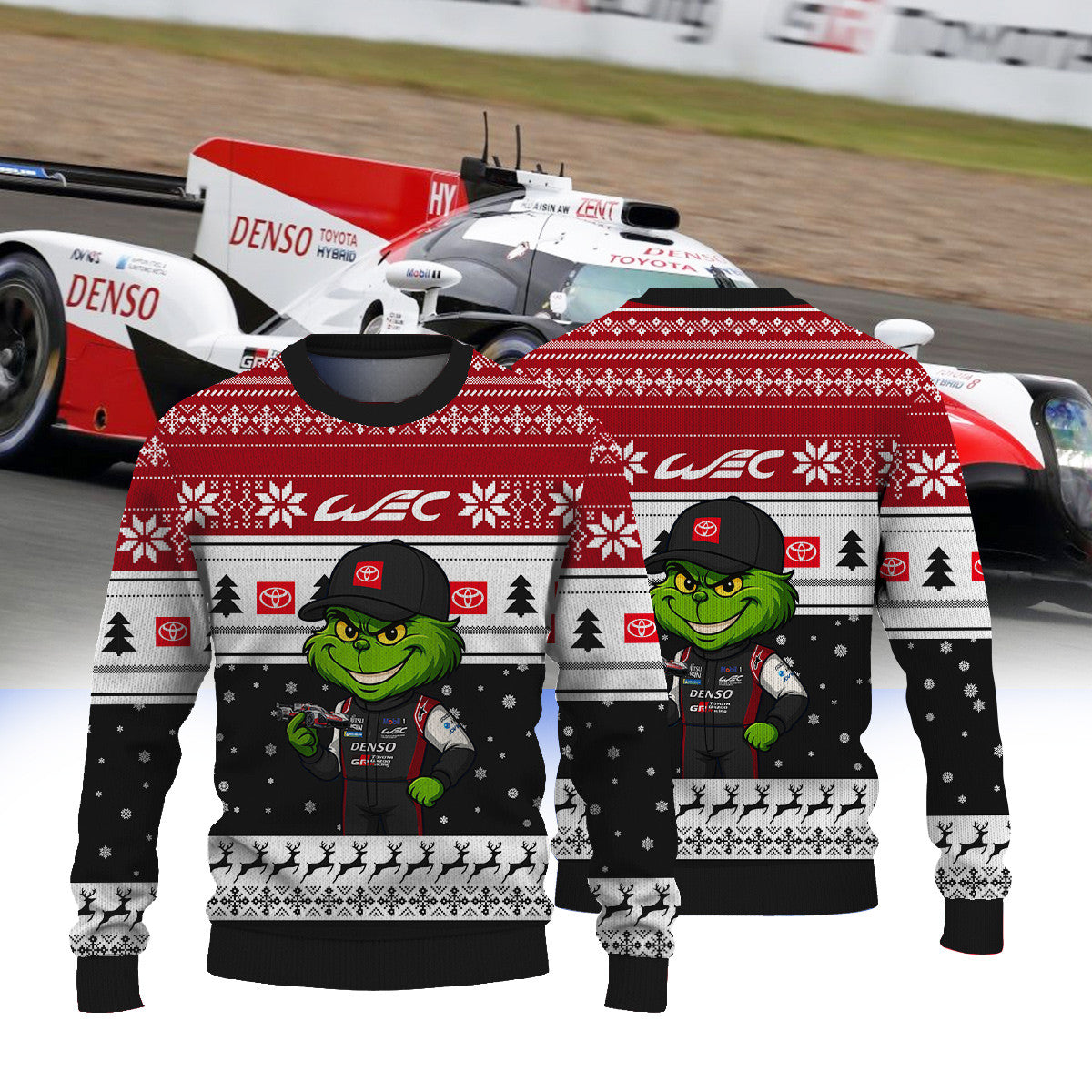 TOYOTA GAZOO RACING FIAWEC × Grinch Ugly Christmas Sweater