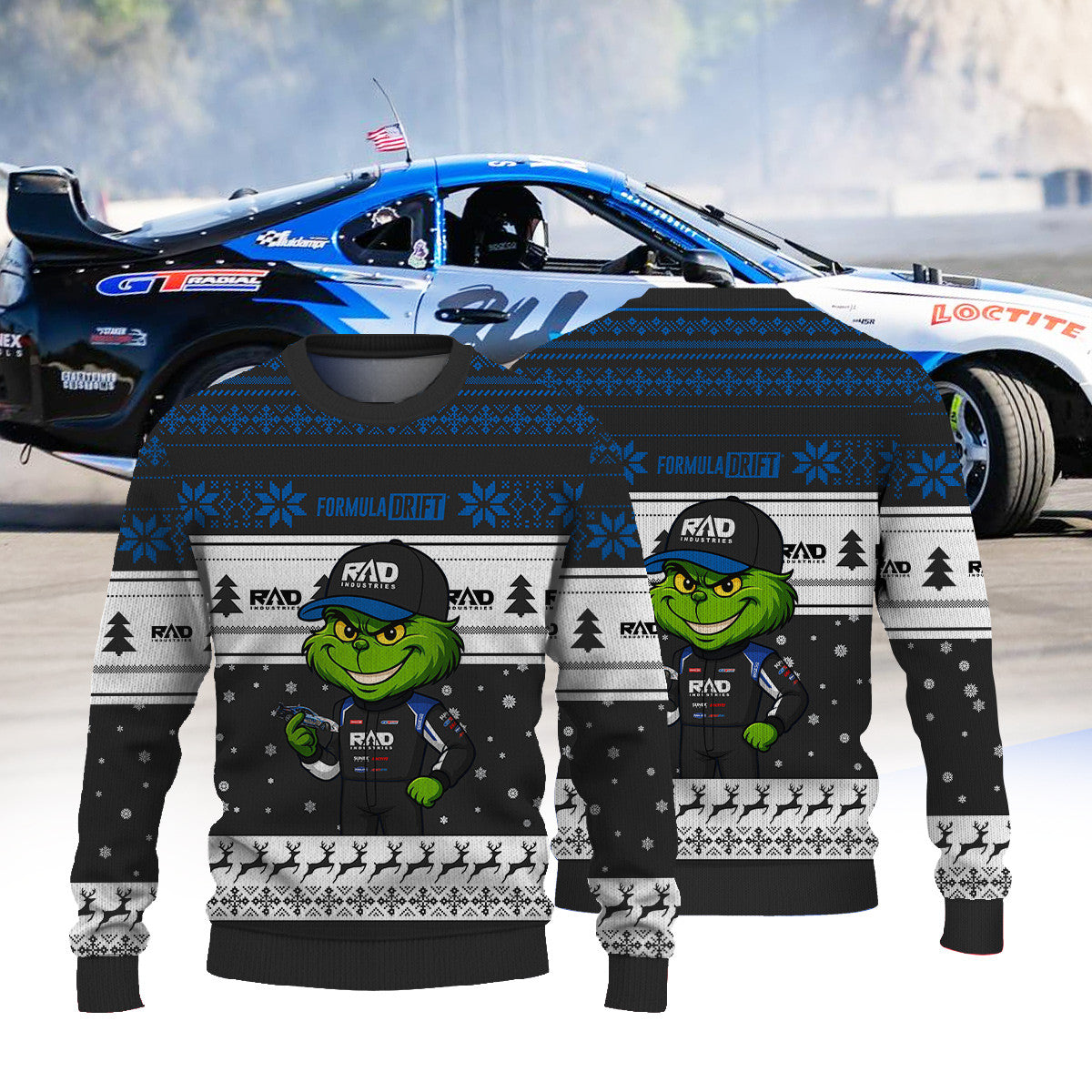 RAD Industries Dan Burkett × Grinch Ugly Christmas Sweater