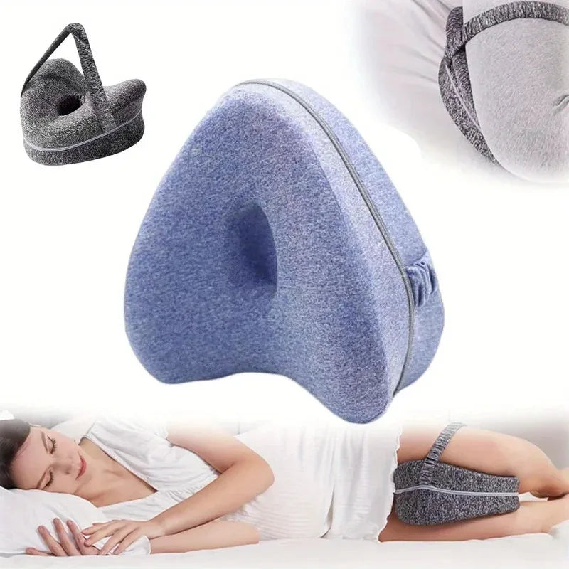 Memory Foam Leg Knee Foam Support Pillow Side Sleeper Sciatica Orthopedic Sciatica Back Hip Relief Pillow For Bed Sofa