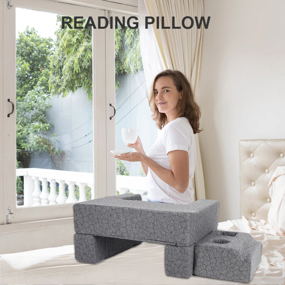 Extra Large Laptop Lap Desk Pillow with Cup Holder Adjustable for Reading Gaming Working and More for Steam Deck/Switch Playing