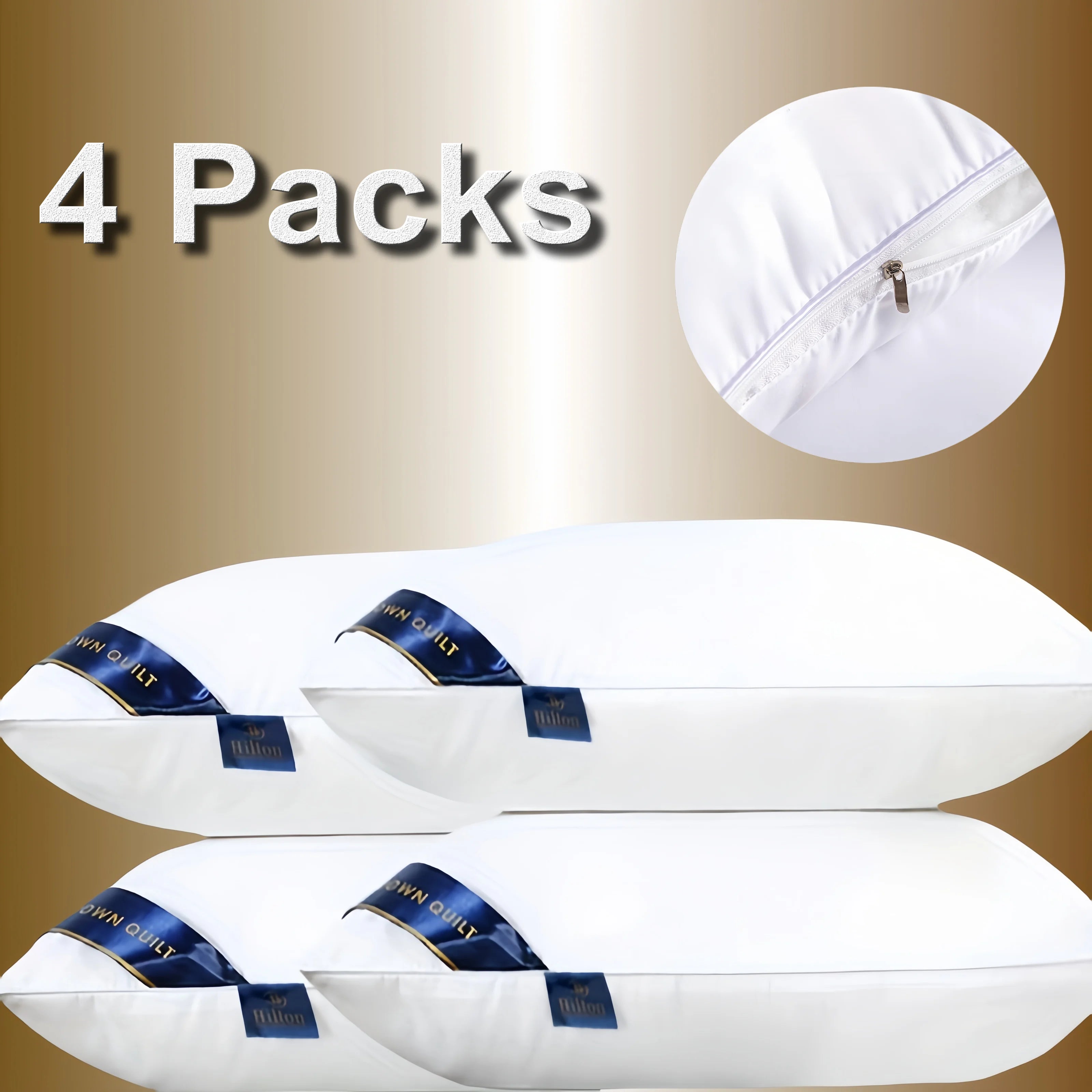 Wholesale Healthy Sleep Bed Sleeping Luxury Hotel Hilton Comfortable Leisure Pillow