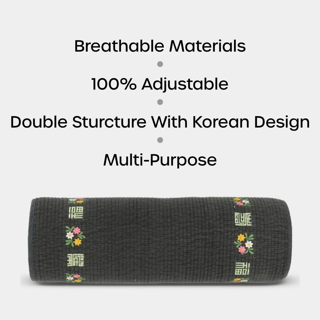 Adjustable Buckwheat Neck Pillow with Organic Cover for Firm Support and Comfortable Sleep