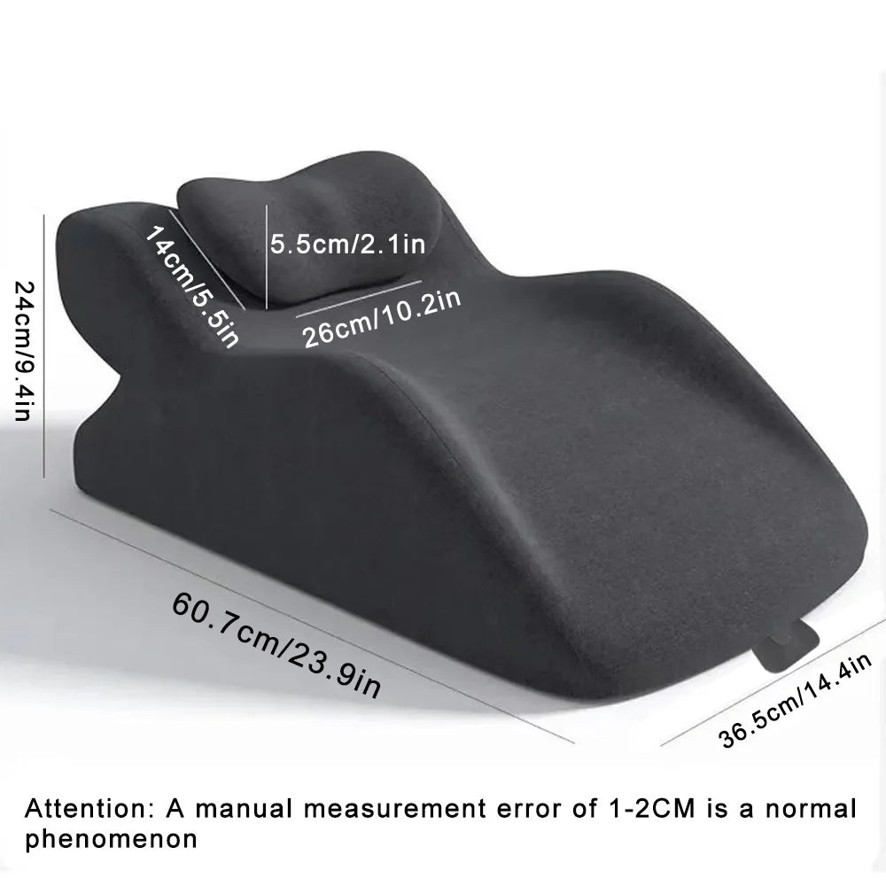 Lie On The Bed Sleeping Pillow Wedge Pillow for Acid Reflux ,Couple's Lying Pillow Prone Position Ergonomic Pillow for Reading