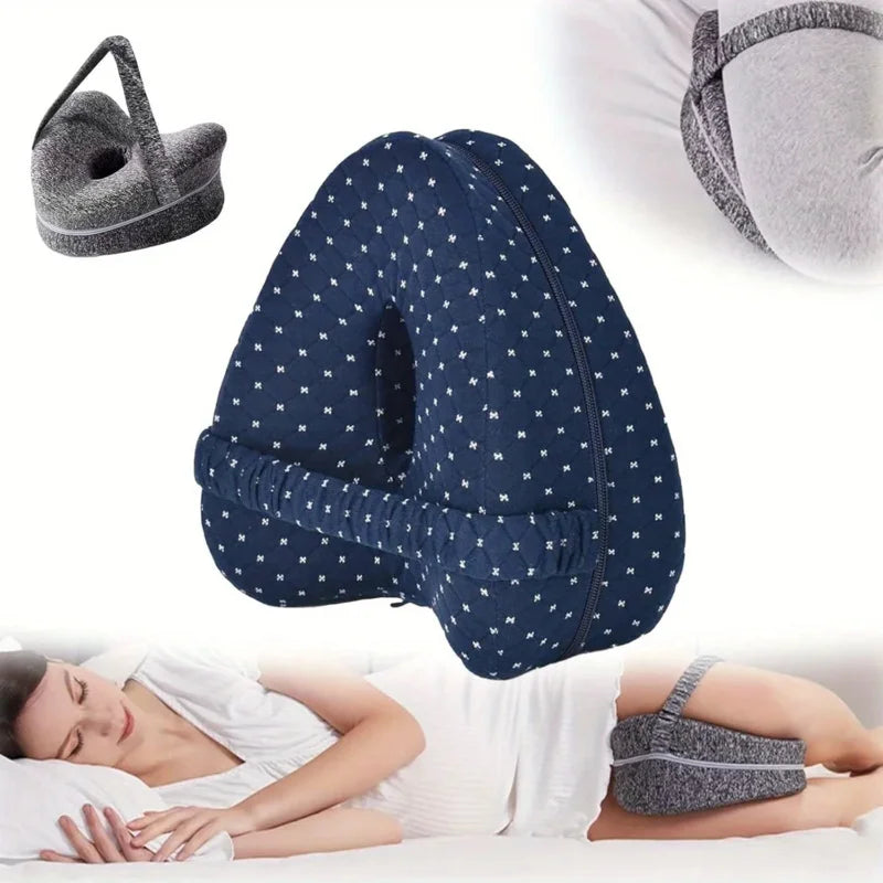 Memory Foam Leg Knee Foam Support Pillow Side Sleeper Sciatica Orthopedic Sciatica Back Hip Relief Pillow For Bed Sofa