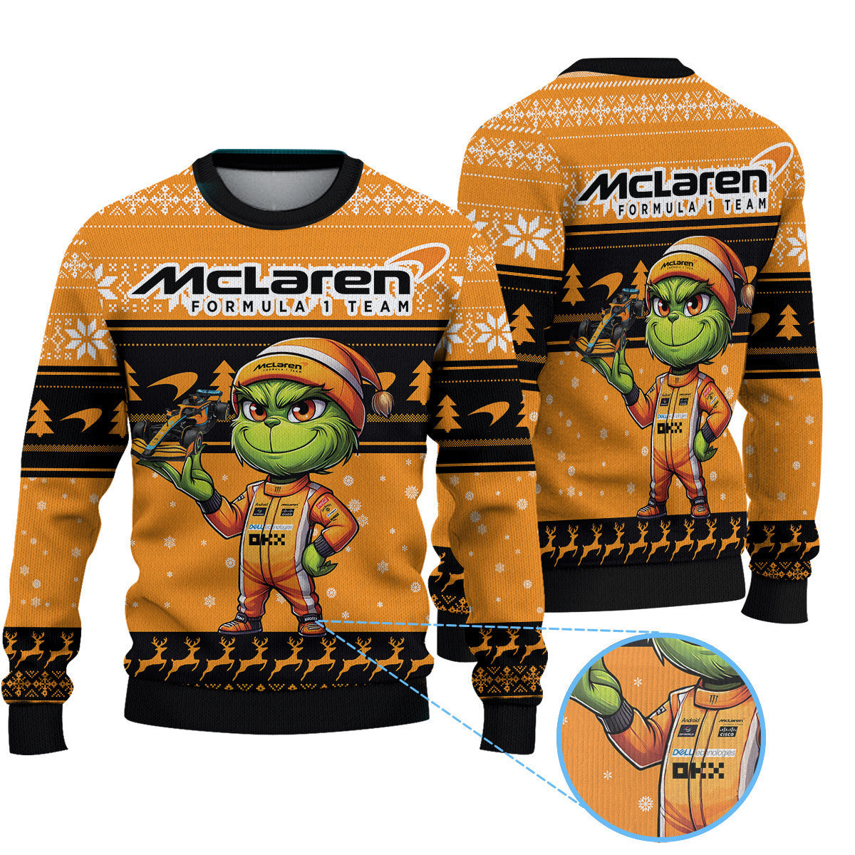 McLaren F1 Team x Grinch Ugly Sweater
